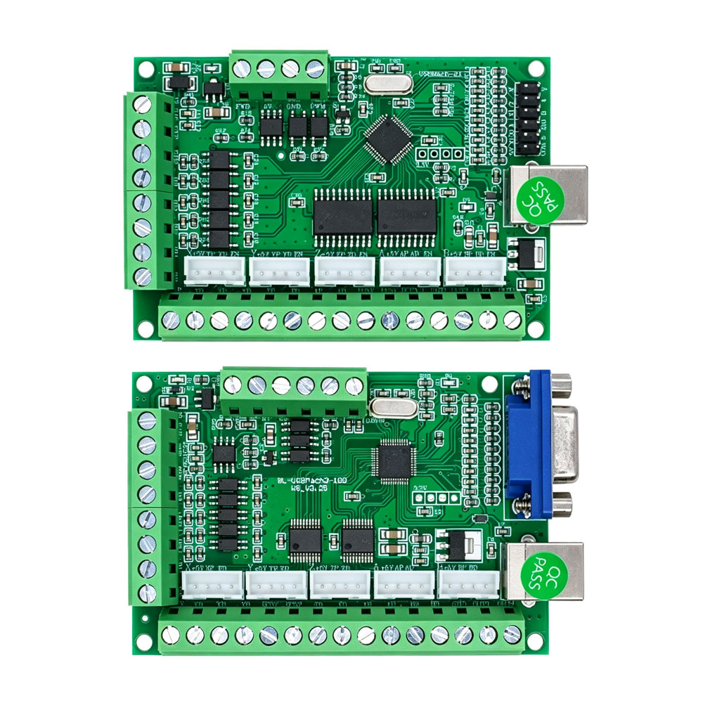 5 Axis Cnc Breakout Board Interface Mach3 - 1セット モータードライバーボード CNC USB MACH3 100Khz