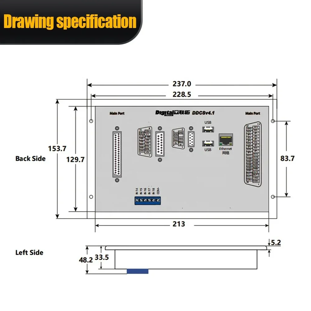 Ddcs V4.1 4 Axis Cnc Offline Controller - 2026 HLTNC 最新 DDCS V4.1 CNCコントローラー