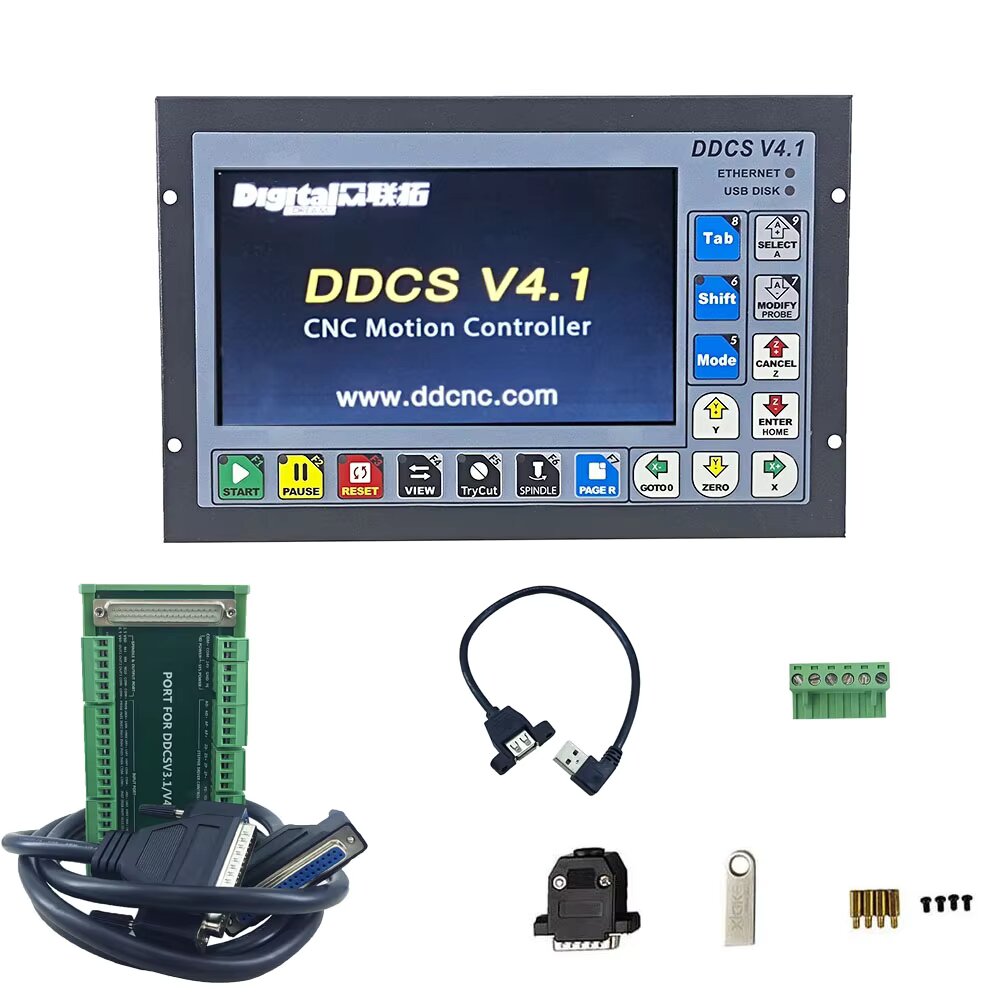 Ddcs V4.1 4 Axis Cnc Offline Controller - DDCS V4.1スタンドアロンモーションコントローラー オフラインコントローラー 3/4軸USB CNCコントローラーインターフェース Mach3の代替品