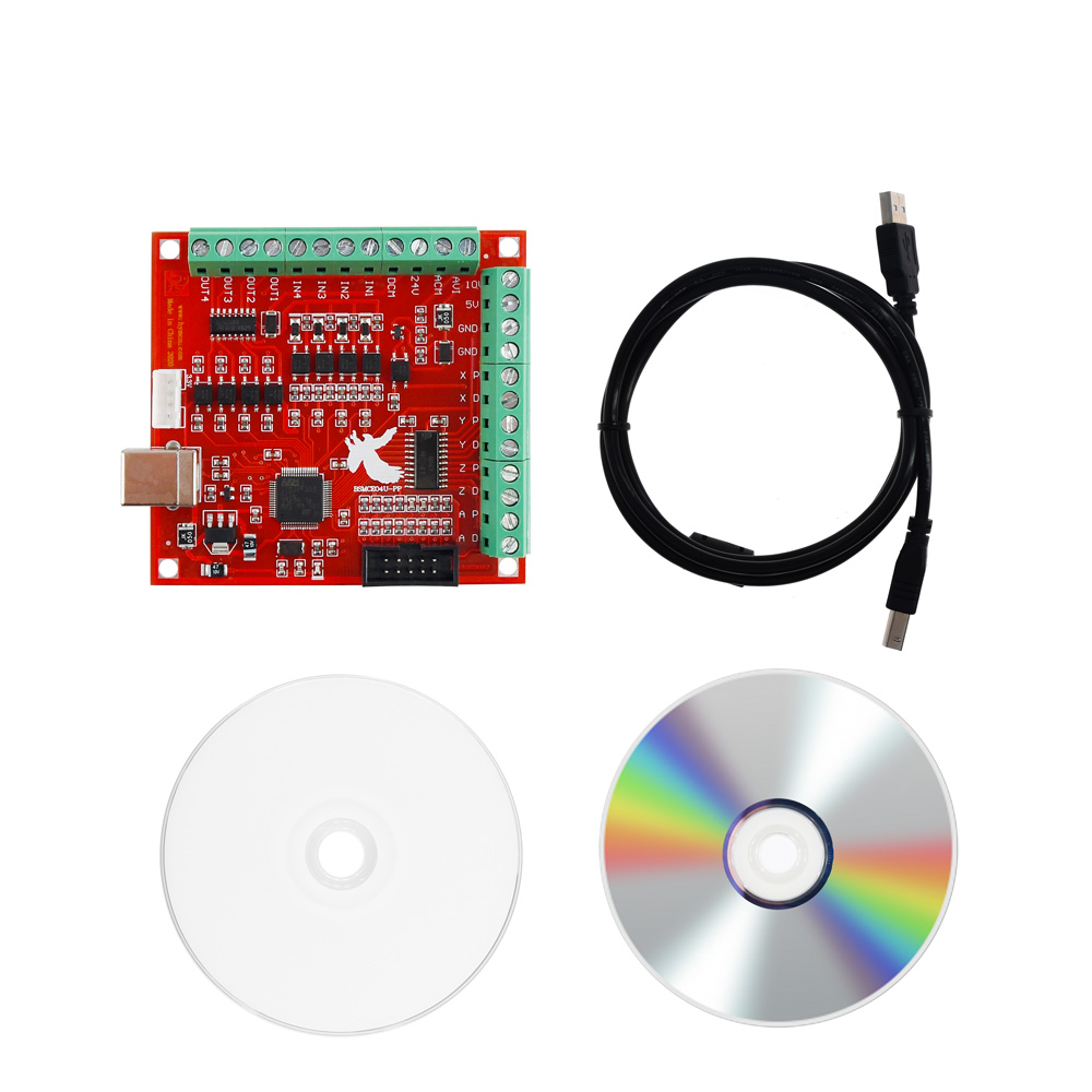 Mach3 Usb Cnc Controller 4 Axis 100Khz - ブレークアウトボード CNC USB MACH3 4 軸コントローラーカードサポートステッピングおよびサーボモーター