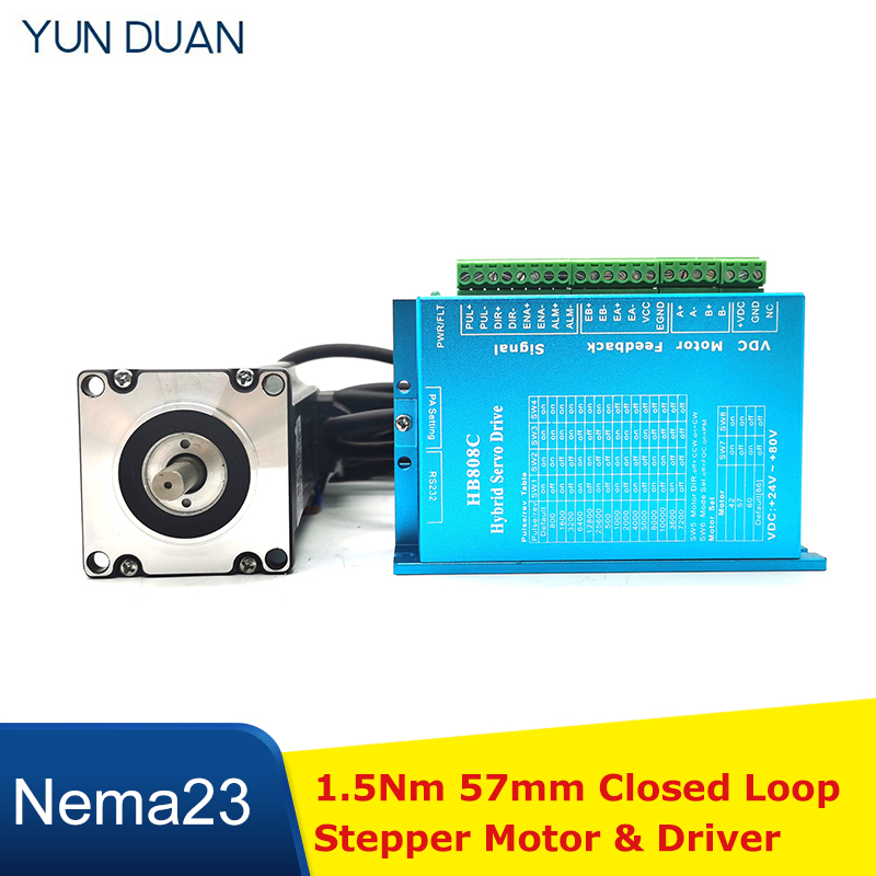 Nema 23 Closed Loop Stepper Motor Driver Kit - 1.5Nm 閉ループステッピングモータードライバー Nema23 57MM DC モーター