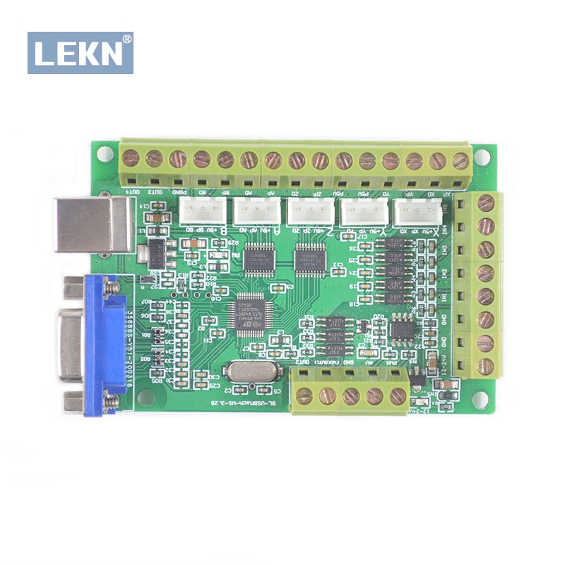 5 Axis Cnc Breakout Board Interface Mach3 - Mach3ブレイクアウトボード、usbポート、100khz 5軸制御、インターフェースドライバーモーションコントローラー、cnc彫刻機制御ボード