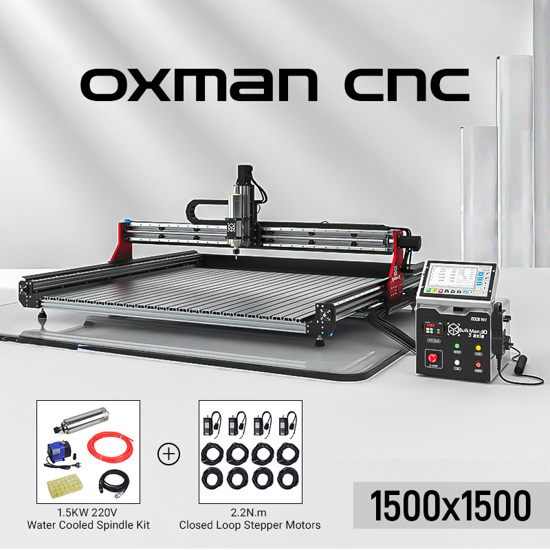 BulkMan3D 1500x1500 OX MAN CNC - Ddcs V4.1 4 Axis Cnc Offline Controller のレビューと価格