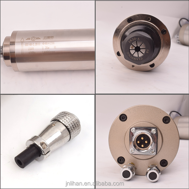 モーターインバーターVFDキット、CNCスピンドルモーター2 - 2.2Kw Water Cooled Spindle Kit Vfd のレビューと価格